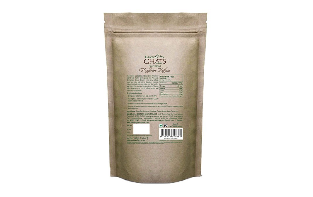 Eastern Ghats Organic Royal Blend Kashmiri Kahwa    Pack  100 grams
